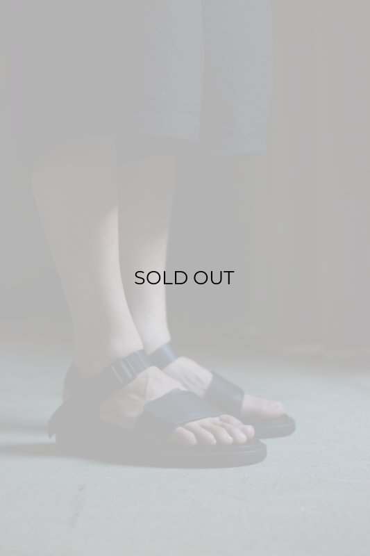 FOOTWORKS (フットワークス) WIDE BELT LEATHER SANDAL / SMOOTH