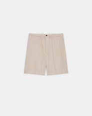 画像5: MARKAWARE (マーカウェア) Hemp Shirting Flat Tapered Easy Shorts [TAUPE] (5)