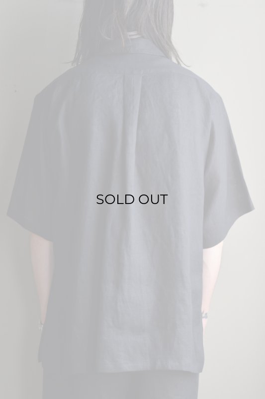 MARKAWARE (マーカウェア) Hemp Shirting New Open Collar S/S Shirt