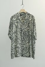 画像5: COMOLI (コモリ) ZEBRA S/S OPEN COLLAR SHIRT [ZEBRA] (5)