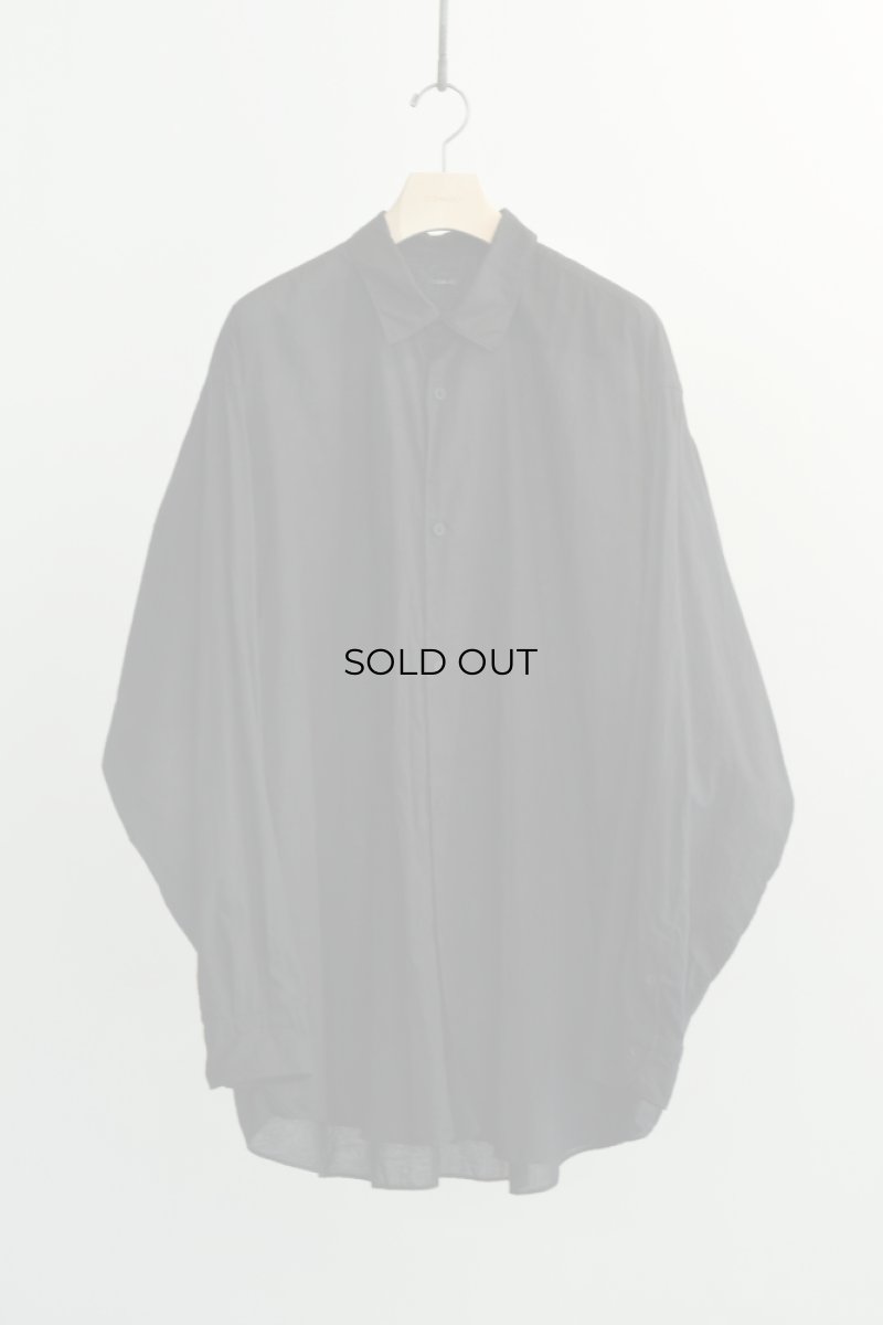 画像5: COMOLI (コモリ) KHADI COMOLI SHIRT [BLACK] (5)