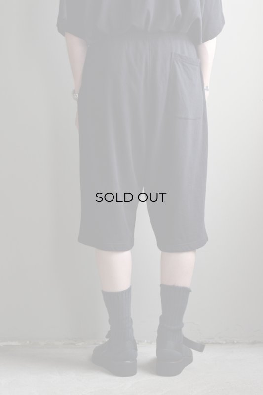 COMOLI (コモリ) COTTON MESH SHORTS [BLACK]