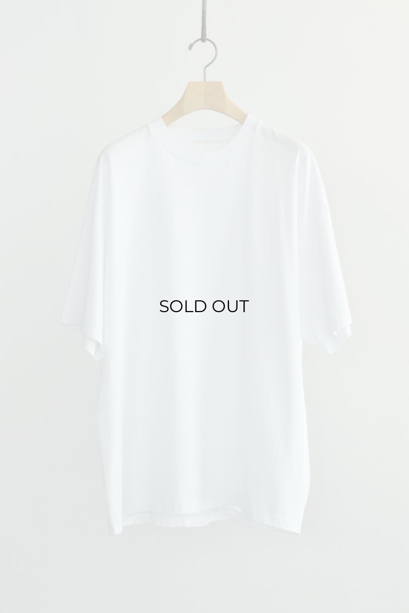 画像5: COMOLI (コモリ) COTTON JERSEY S/S T-SHIRT [WHITE] (5)