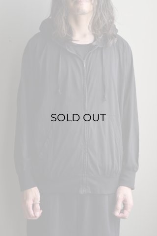 COMOLI (コモリ) THIN COTTON ZIP JACKET [BLACK]