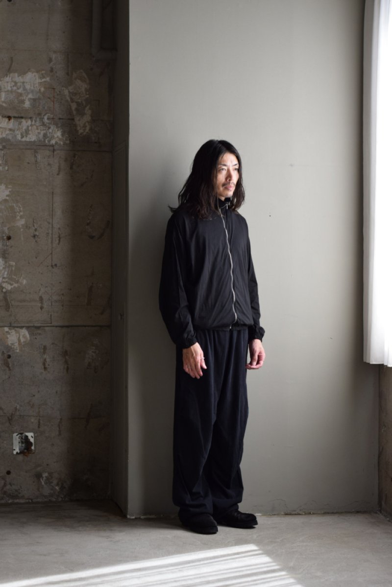 画像1: COMOLI (コモリ) THIN COTTON ZIP JACKET [BLACK]
