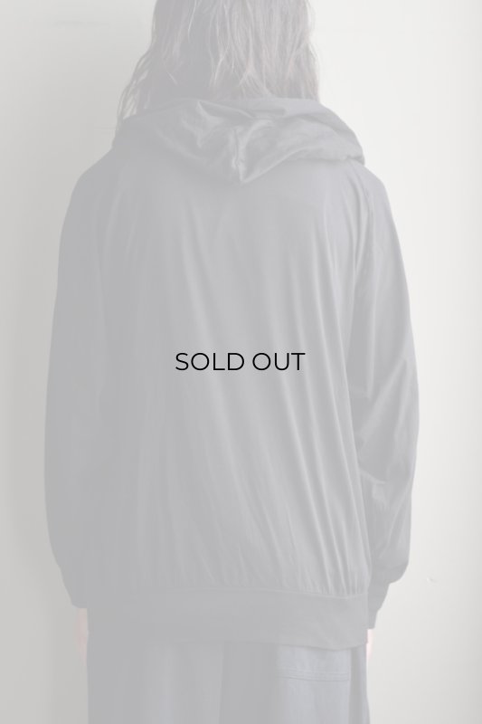 COMOLI (コモリ) THIN COTTON ZIP PARKA [BLACK]
