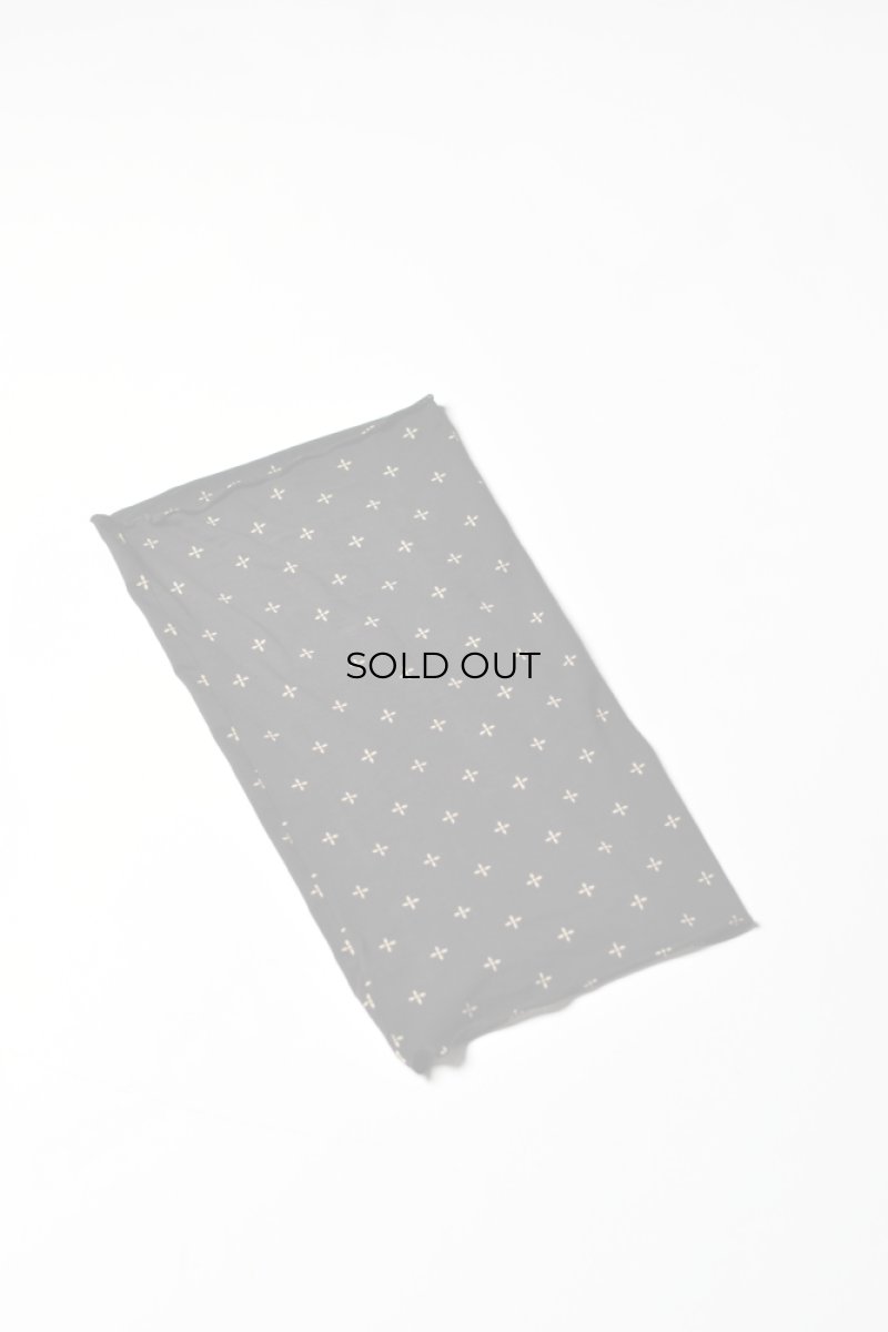 画像2: COMOLI (コモリ) THIN COTTON NECK WARMER [CROSS] (2)