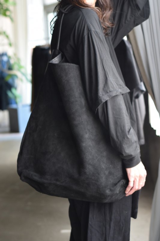 GUIDI (グイディ) HORSE REVERSE SHOPPER BAG [BLACK]