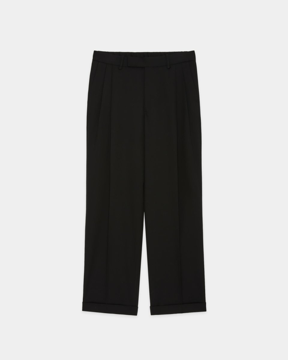画像5: MARKAWARE (マーカウェア) Organic Wool Survival Cloth® Double Pleated Semi Easy Trousers [CHARCOAL]  (5)