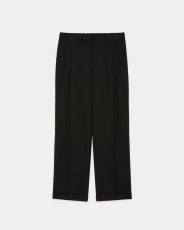 画像5: MARKAWARE (マーカウェア) Organic Wool Survival Cloth® Double Pleated Semi Easy Trousers [CHARCOAL]  (5)