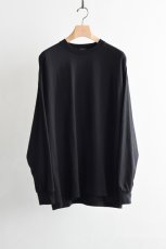 画像5: COMOLI (コモリ) COTTON JERSEY PRINT L/S T-SHIRT [BLACK] (5)