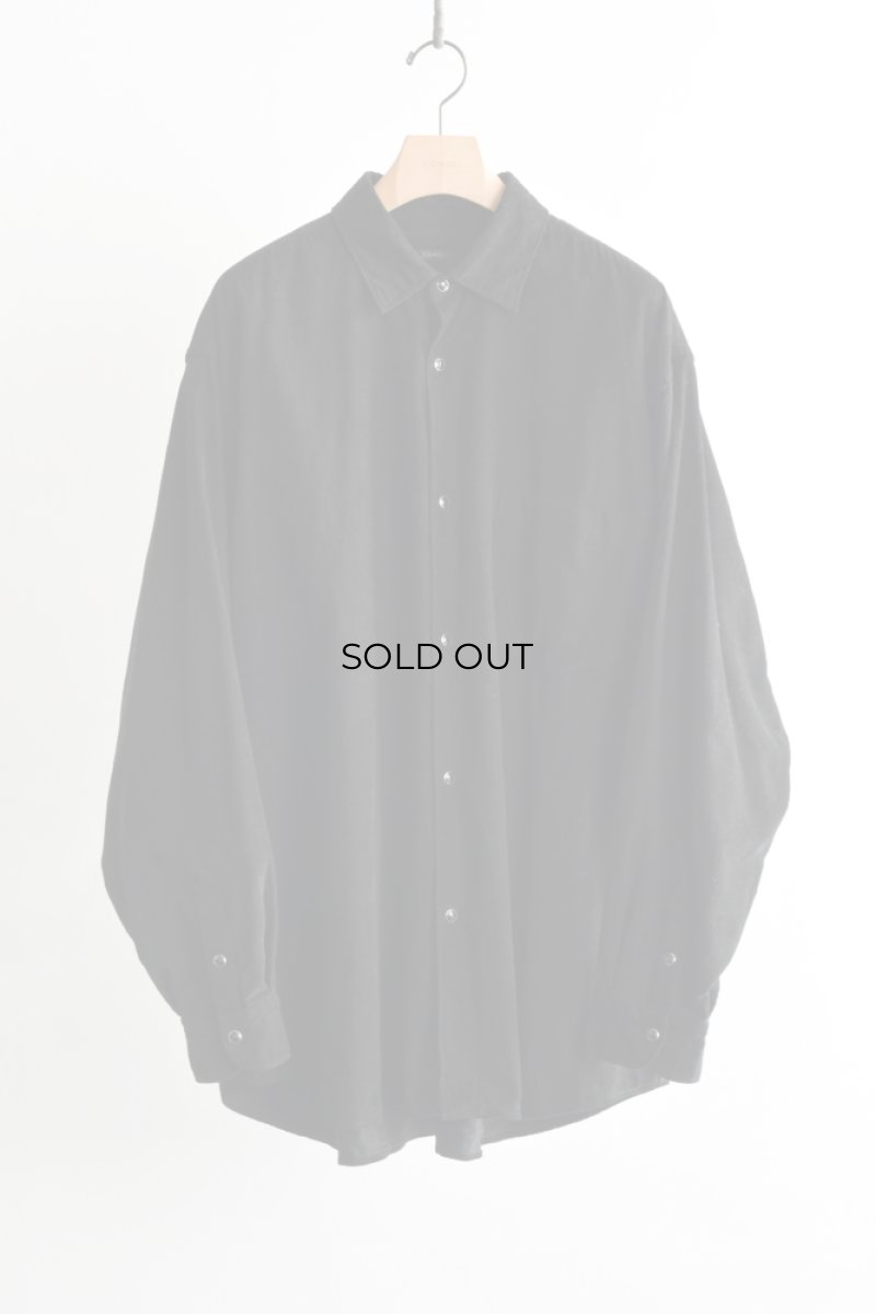 画像5: COMOLI (コモリ) CORDUROY COMOLI SHIRTS [BLACK] (5)