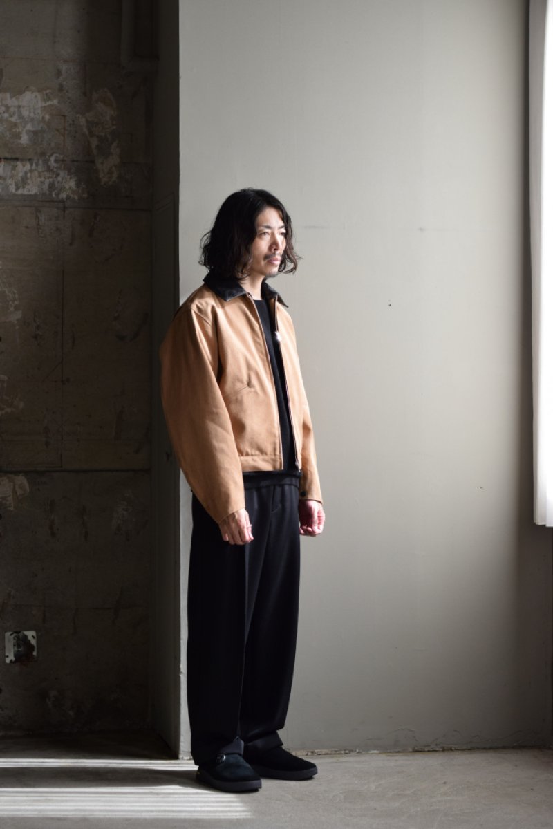 画像1: MARKAWARE (マーカウェア) Organic Cotton Duck  Worker Jacket [Natural Brown] 