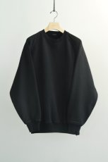 画像5: COMOLI (コモリ) COTTON SWEAT CREWNECK [BLACK] (5)
