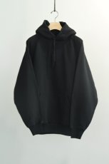 画像5: COMOLI (コモリ) COTTON SWEAT PARKA [BLACK] (5)