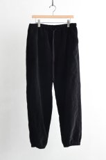 画像5: COMOLI (コモリ) VELVET DRAWSTRING PANTS [BLACK] (5)