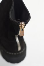 画像5: GUIDI (グイディ) 796V_N CALF REVERSE LINED BACK ZIP BOOT [BLACK] (5)