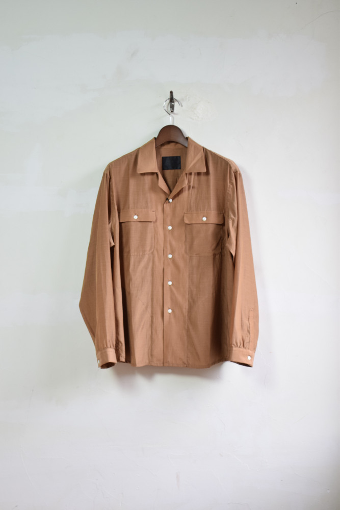bukht (ブフト) OPEN COLLAR SHIRT 各色入荷しました。