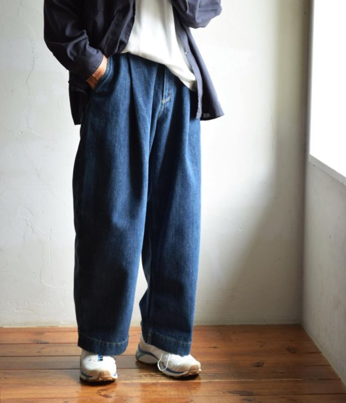 STUDIO NICHOLSON (スタジオニコルソン)ENZYME WASHED DENIM PANT -PUCH-