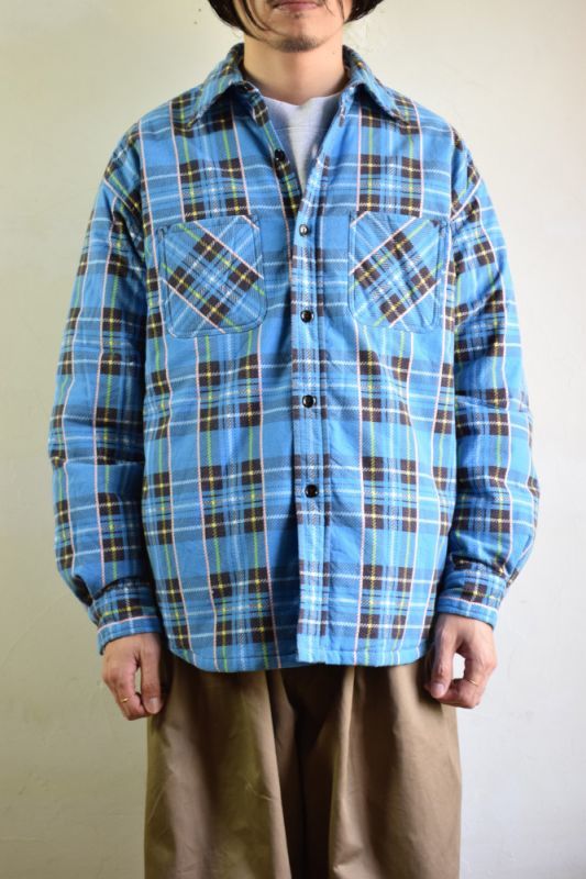 MORE SALE】UNUSED (アンユーズド) check nel shirt / US1696 [blue