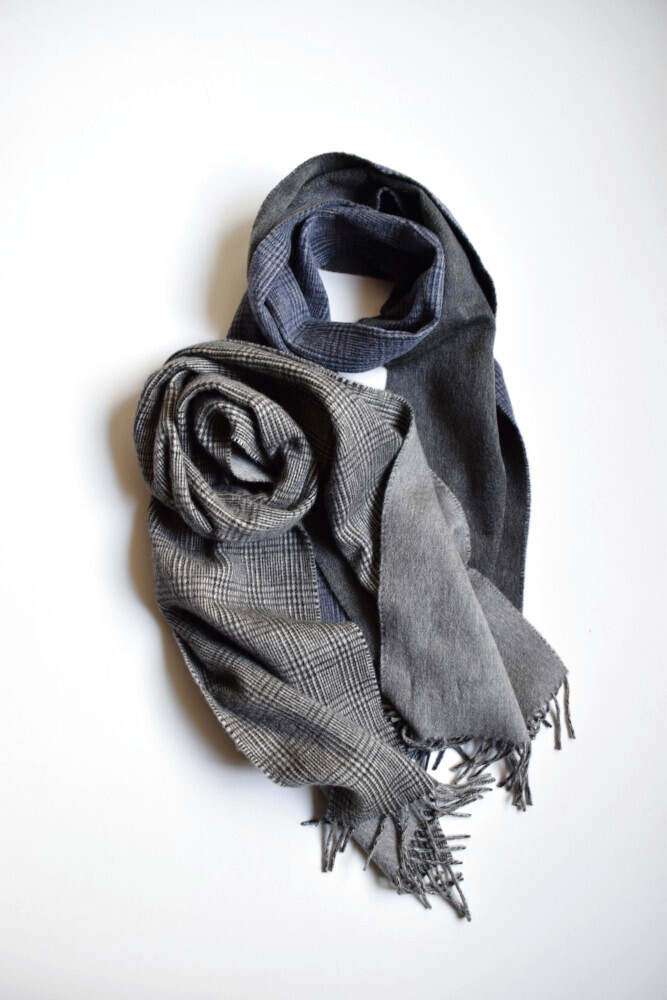 Joshua Ellis (ジョシュア エリス) Cashmere Glen Check × Plain