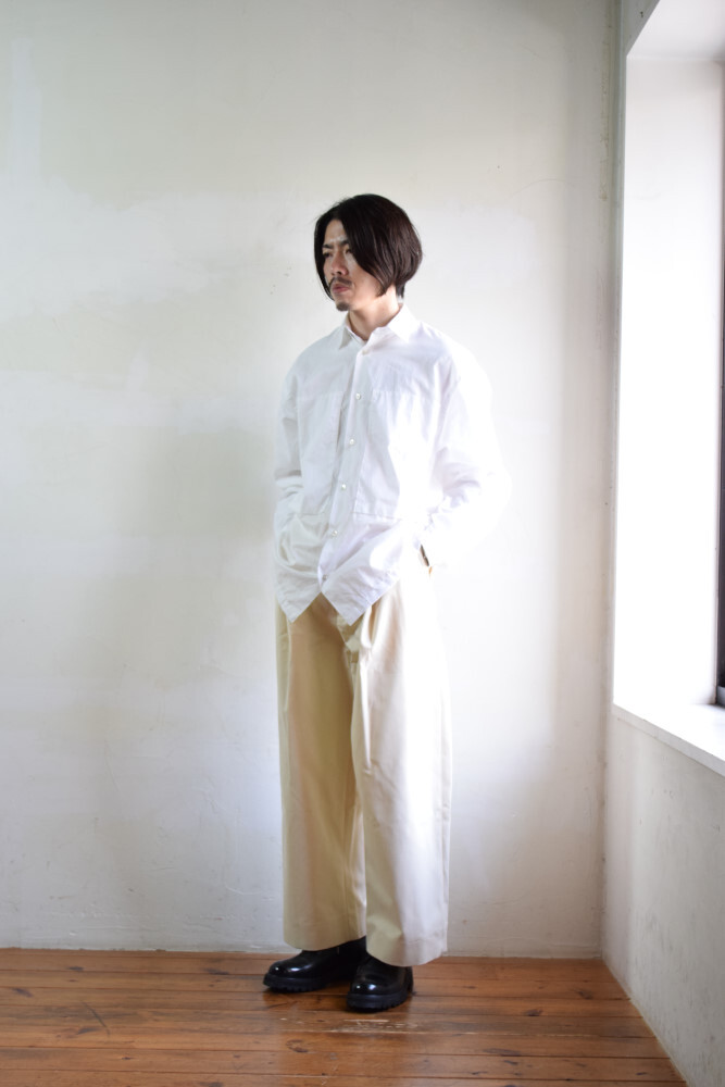 STUDIO NICHOLSON (スタジオニコルソン) PEACHED COTTON TWILL VOLUME