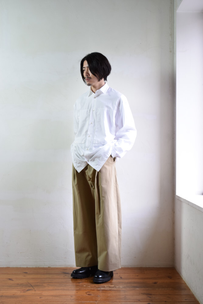 STUDIO NICHOLSON (スタジオニコルソン) Peached Cotton Twill VOLUME