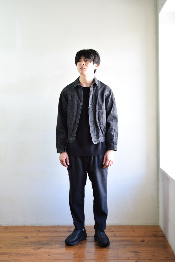 COMOLI デニムジャケット BLACK/ECRUサイズ…4