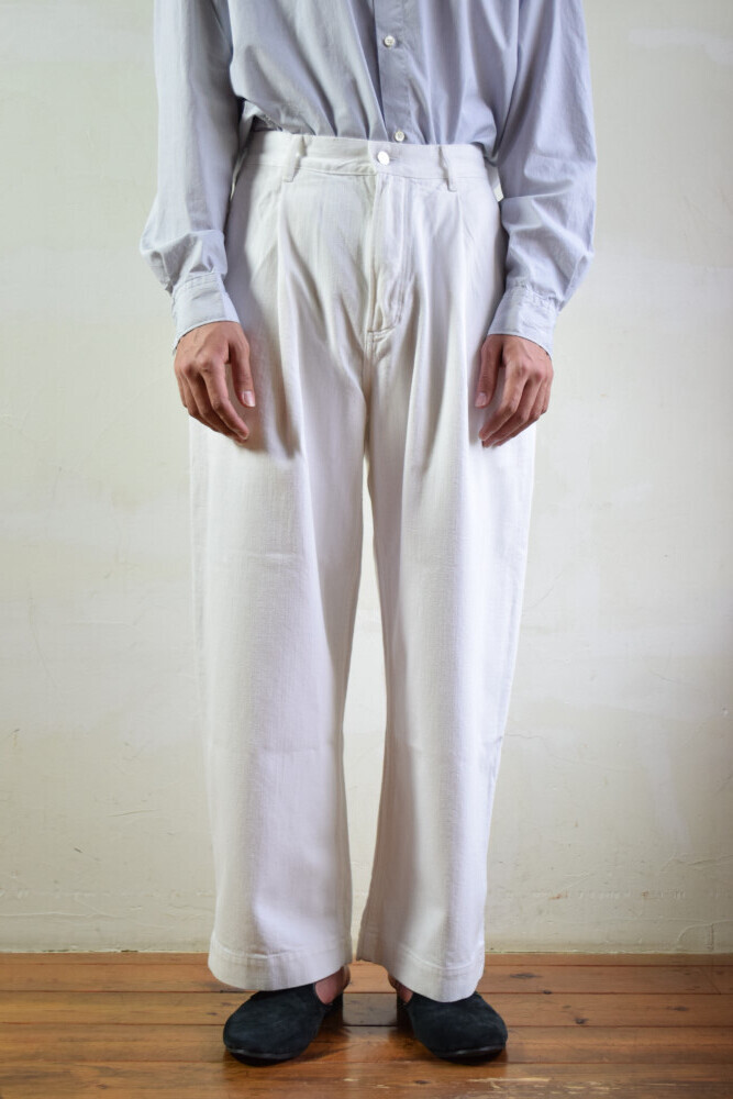 STUDIO NICHOLSON WHITE DENIM