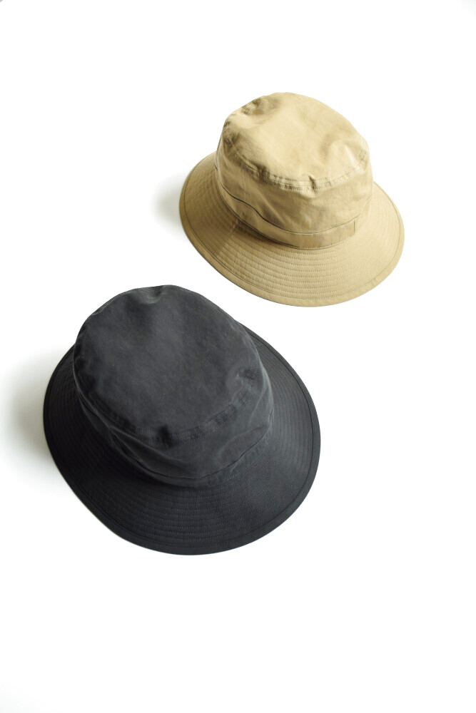 画像1: COMESANDGOES  (カムズアンドゴーズ) HIGH COUNT RUBBER CLOTH BUCKET HAT  no.19744 [2-color] (1)
