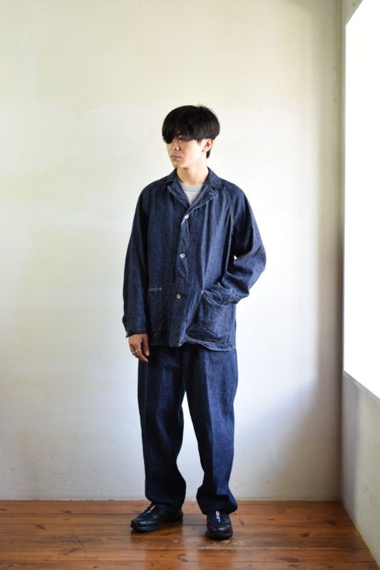 12月スーパーSALE コモリ デニム ワークジャケット 22AW ネイビー 2