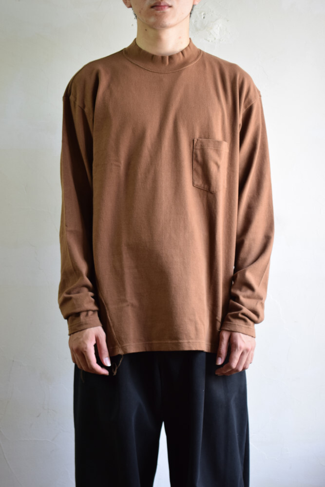 SALE】UNUSED (アンユーズド) Mock neck long sleeve t-shirt / US2045 [brown]