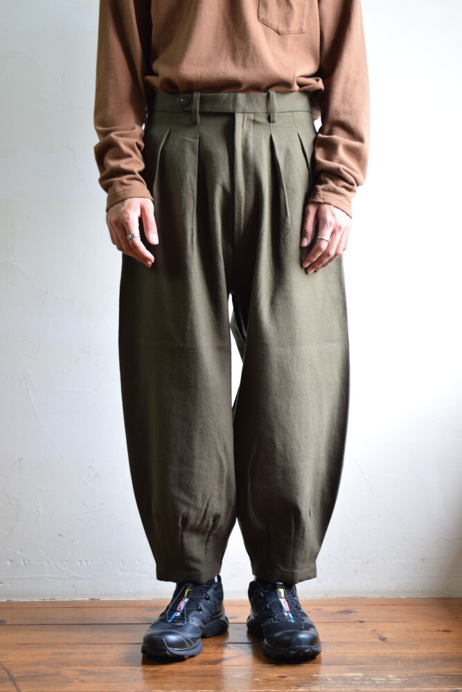 2022新生活 m's braque LINEN DENIM HARLEM PANTS - スラックス