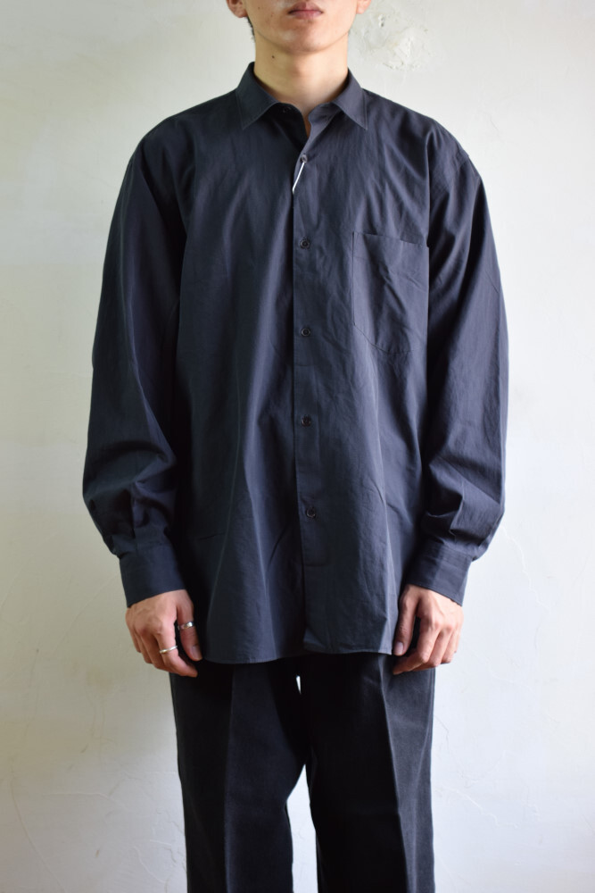 【新品】20ss comoli shirt navy 3