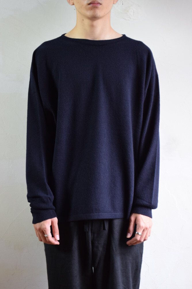 COMOLI コモリ カシミヤ コモリニット [NAVY