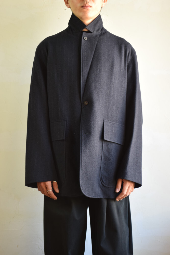 uru wool over jacket navy