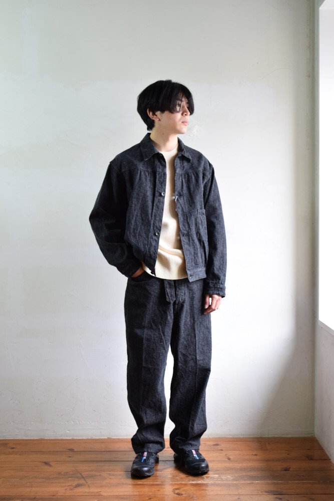 【らかく】 COMOLI - COMOLI デニムジャケット 3 BLACK 美品 20AW ナミカズの にパッチポ