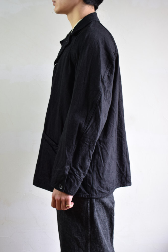 定価以下 22ss COMOLI WORK JACKET コモリBLACK