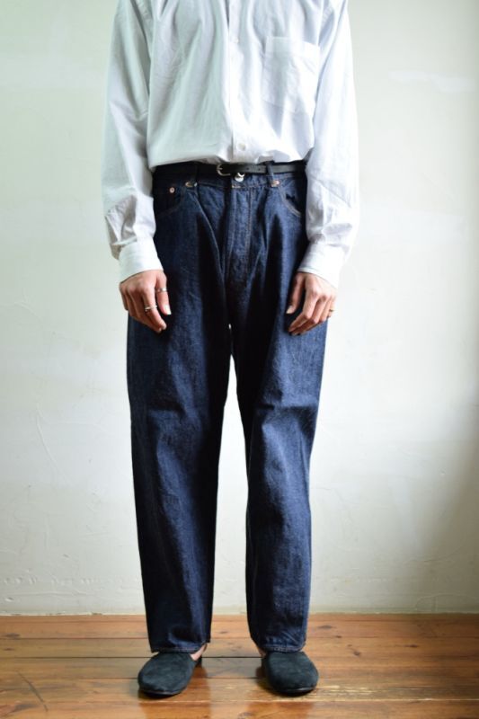 COMOLI 21SS デニム5Pパンツ Navy 1 | hartwellspremium.com