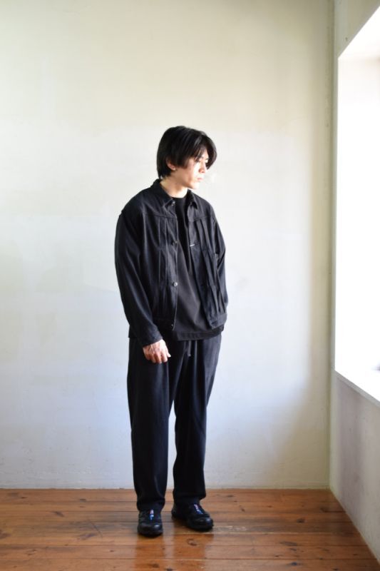 COMOLI (コモリ) シルクネップ TYPE-1st [BLACK]