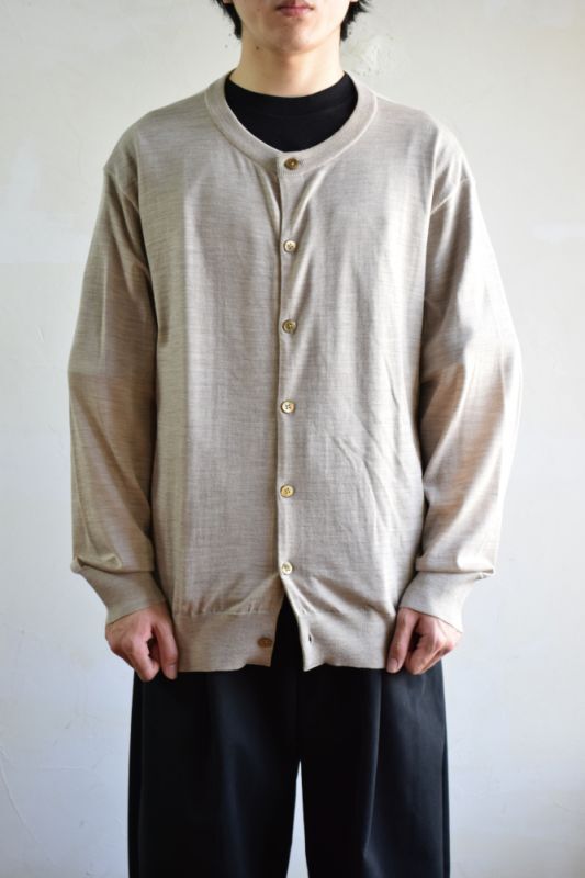 URU/ウル/CREW NECK KNIT CARDIGAN