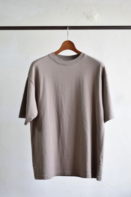 CIOTA (シオタ) スビンコットン 30/2 吊天竺 半袖Tシャツ [DARK BEIGE]
