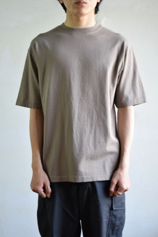 CIOTA (シオタ) スビンコットン 30/2 吊天竺 半袖Tシャツ [DARK BEIGE]