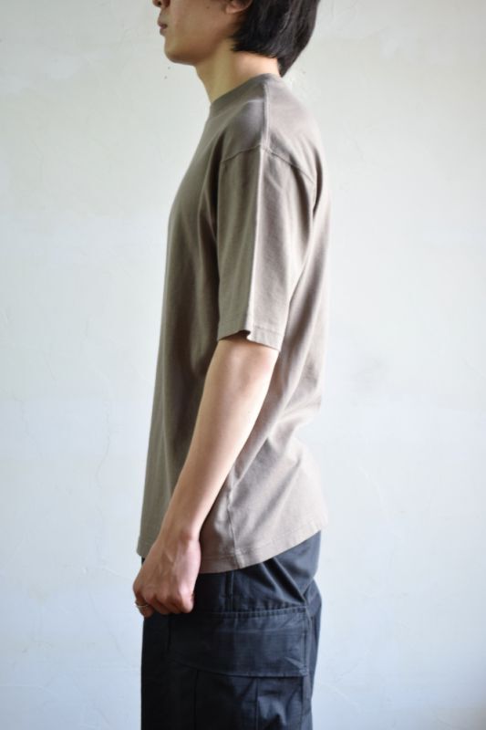 CIOTA (シオタ) スビンコットン 30/2 吊天竺 半袖Tシャツ [DARK BEIGE]