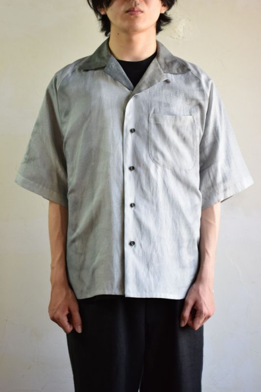 SALE】m's braque (エムズ ブラック) RAGLAN SLEEVE ALOHA SHIRTS