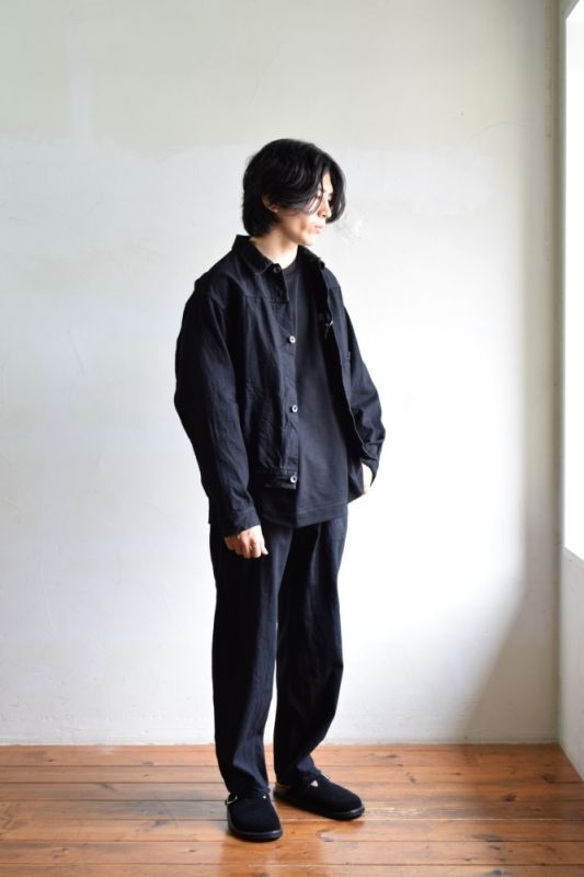 美品　COMOLI  デニム ジャケットBLACK サイズ2