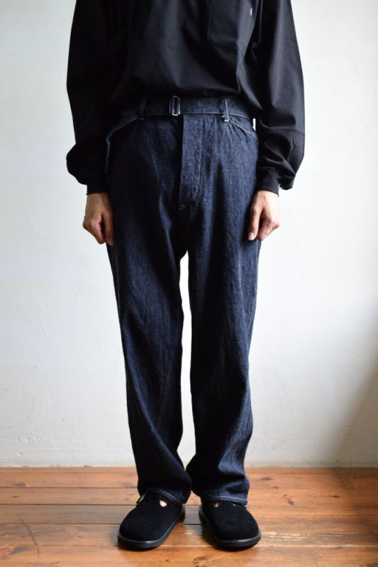 22aw comoli ベルテットデニム navy size1 | labiela.com