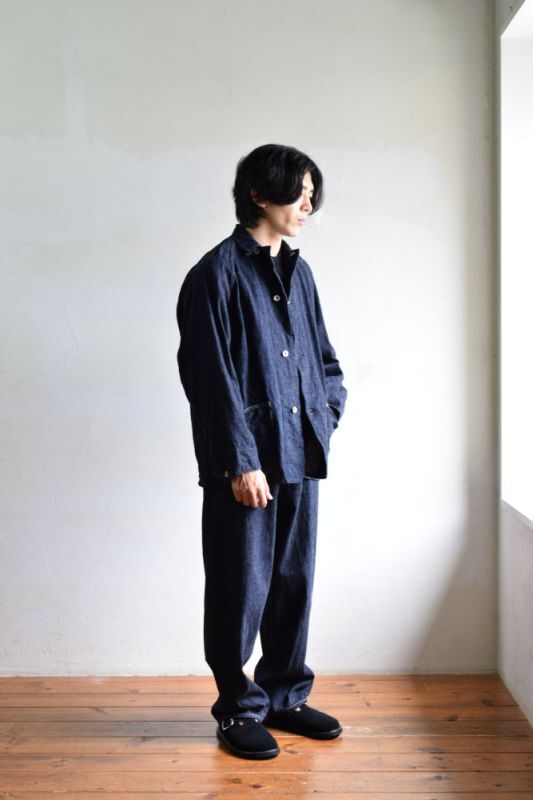 COMOLI (コモリ) デニム ワークジャケット [NAVY]