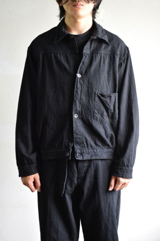 【22AW】COMOLI Denim Jacket BLACK 2コットン100%