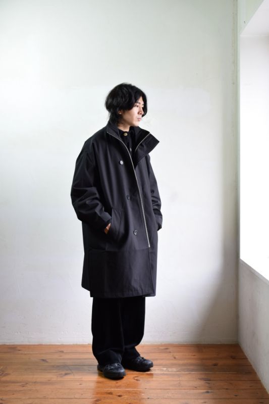 21AW mfpen Johnston Coat ジョンストンコート S 黒